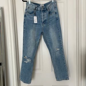 Vintage light wash blue jeans